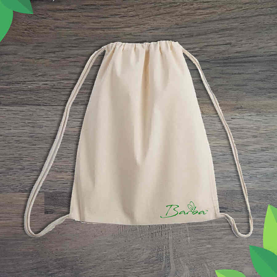 Barba™ Recycled Cotton Drawstring Bag