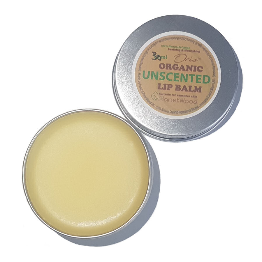 Organic Unscented Lip Balm 30ml